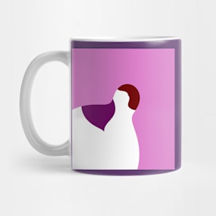 A bird on pink Mug